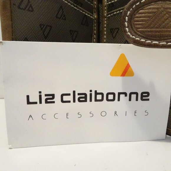 Vintage 1990's Liz Claiborne Credit Card Holder Triangle Logo Wallet - Picture 6 of 6